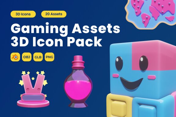 Gaming Asset 3D Icon Pack Vol 2