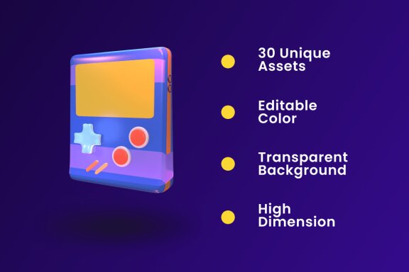 Gaming Asset 3D Icon Pack Vol 5