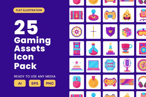 Gaming Asset 2D Icon Illustration Set Vol 1