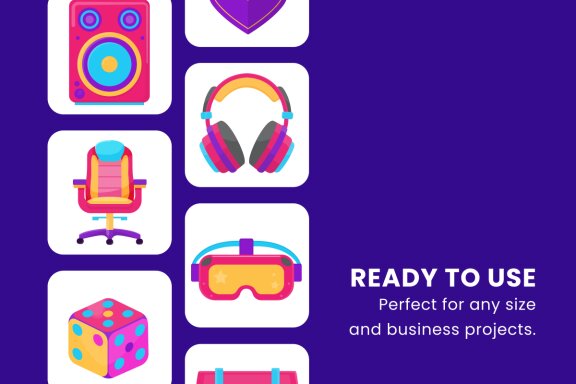 Gaming Asset 2D Icon Illustration Set Vol 1
