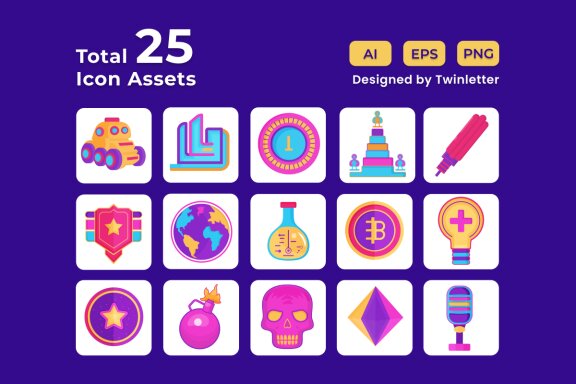 Gaming Asset 2D Icon Illustration Set Vol 2