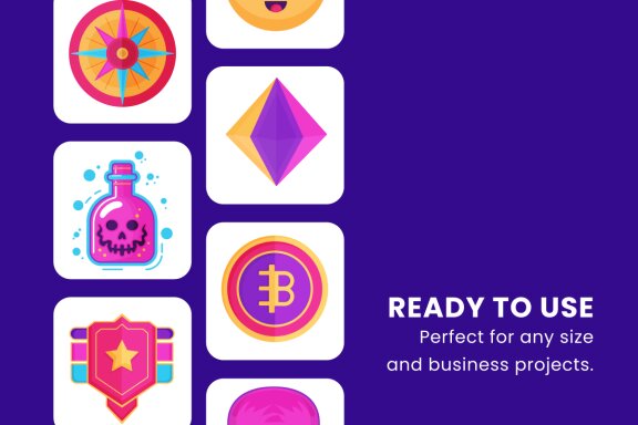 Gaming Asset 2D Icon Illustration Set Vol 2