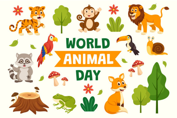 15 World Animal Day Illustration