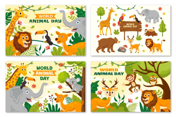 15 World Animal Day Illustration