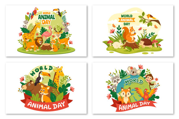 15 World Animal Day Illustration
