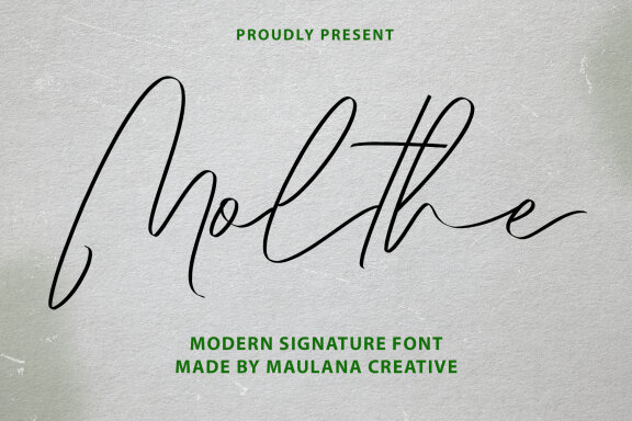 Molthe Modern Signature Font