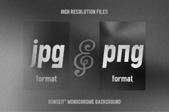 RONSEN - Monochrome Background