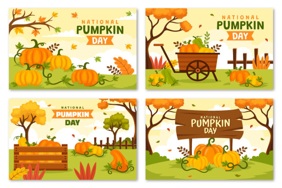14 National Pumpkin Day Illustration