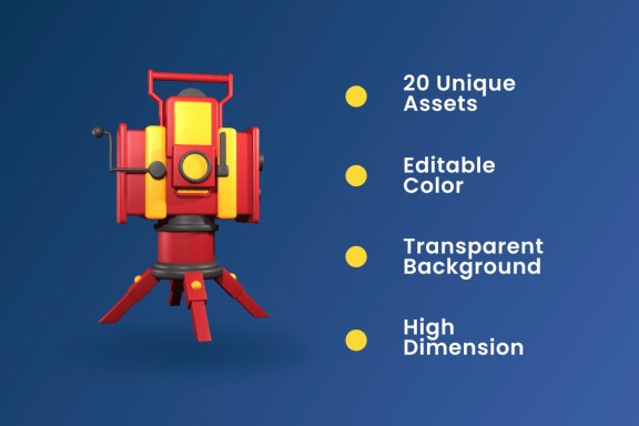 Labour Day 3D Icon Pack Vol 4