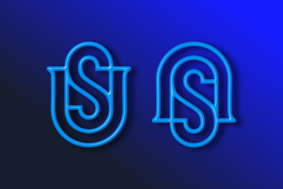 US NS monogram Rounded