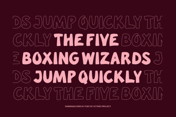 Sarinnadi Display Font