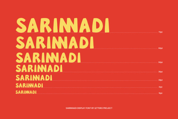 Sarinnadi Display Font
