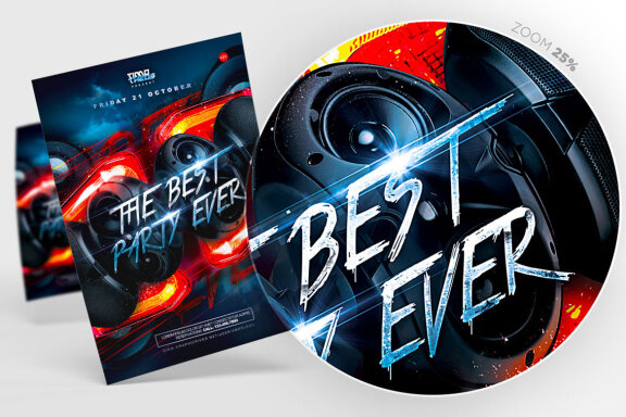The Best Party Ever Flyer Template