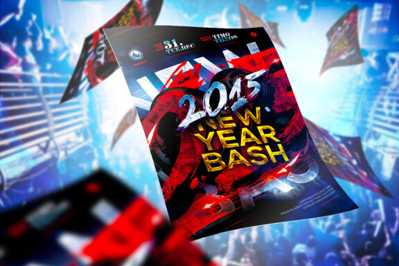 New Year Bash Flyer Template