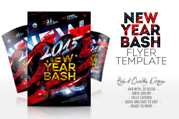 New Year Bash Flyer Template