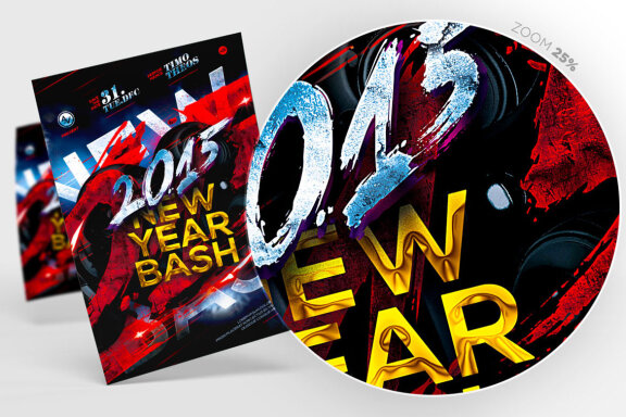 New Year Bash Flyer Template