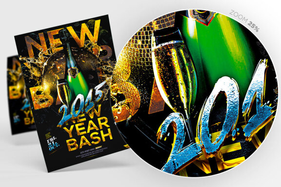 New Year Bash Flyer Template v2