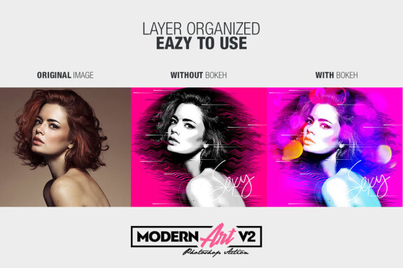 Modern Art Photoshop Action v2