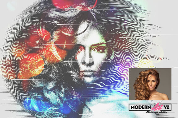 Modern Art Photoshop Action v2