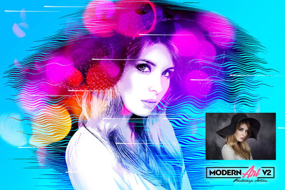 Modern Art Photoshop Action v2