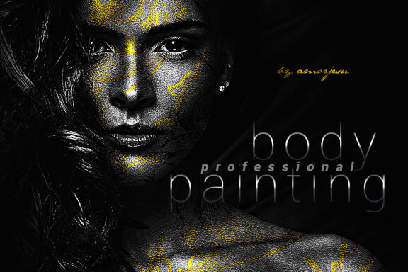Professional Body Painting Photoshop Action