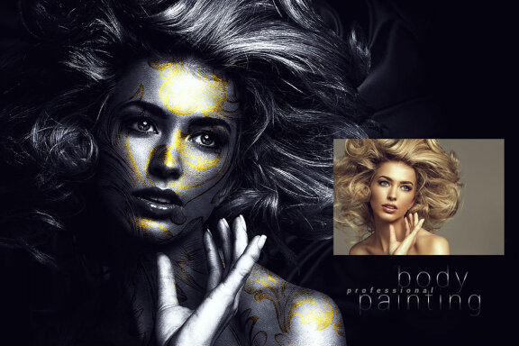 Professional Body Painting Photoshop Action