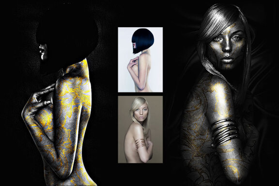 Professional Body Painting Photoshop Action