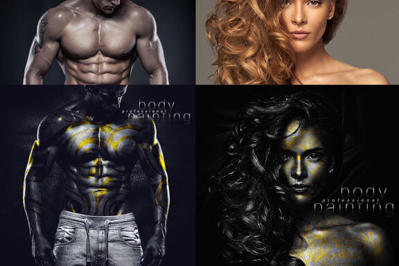 Professional Body Painting Photoshop Action
