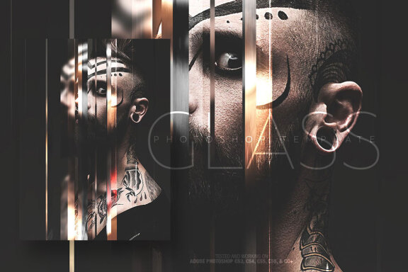 Glass Photo Template