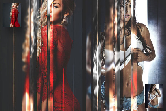 Glass Photo Template