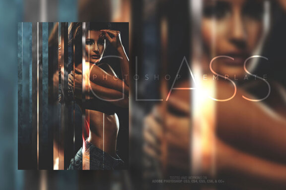 Glass Photo Template