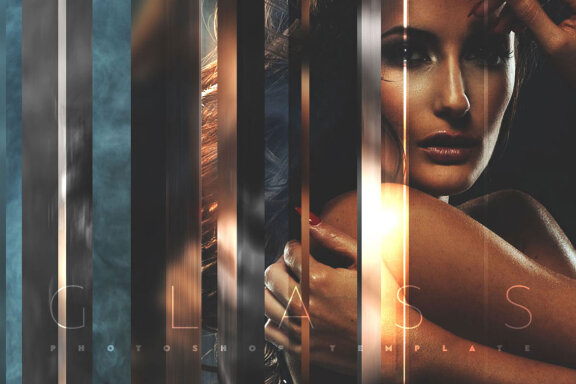 Glass Photo Template