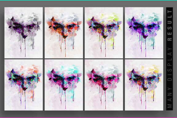 Canvas Color Paint Photo Template