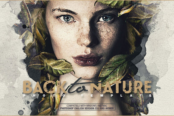 Back To Nature Photo Template