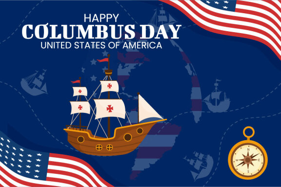 15 Happy Columbus Day Illustration