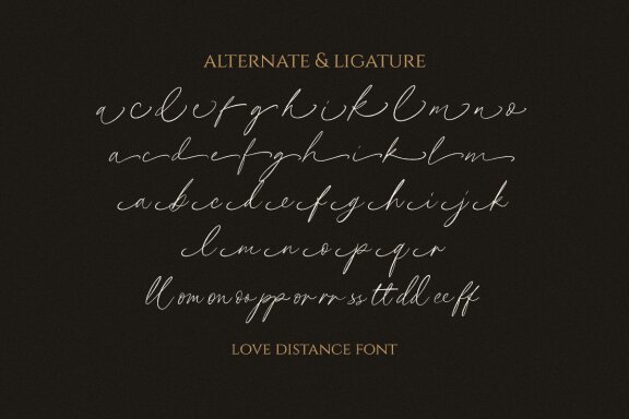 The Love Distance - Handwritten Script
