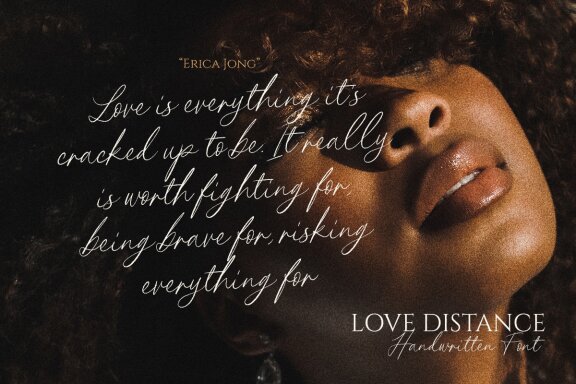 The Love Distance - Handwritten Script