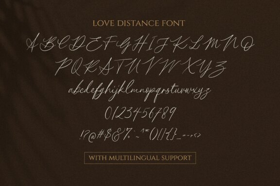 The Love Distance - Handwritten Script