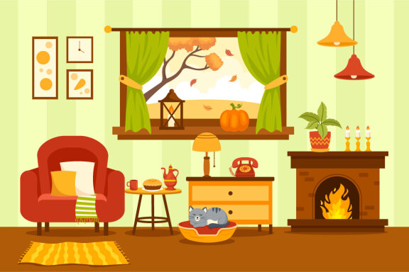 13 Autumn Home Decor Illustration