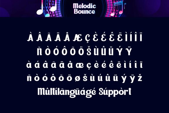 Melodic Bounce FREE Font