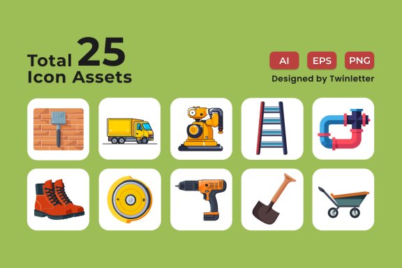 Labour Day 2D Icon Illustration Set Vol 3