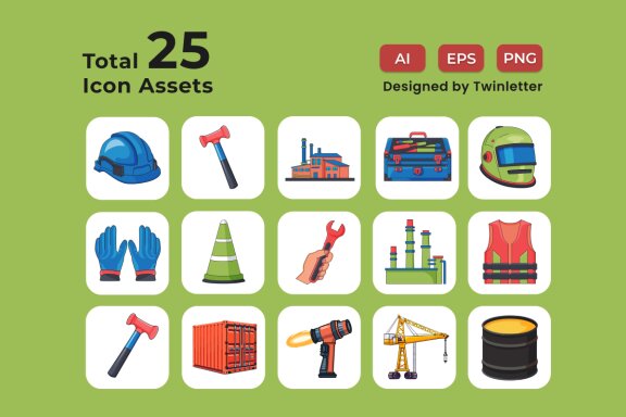 Labour Day 2D Icon Illustration Set Vol 3