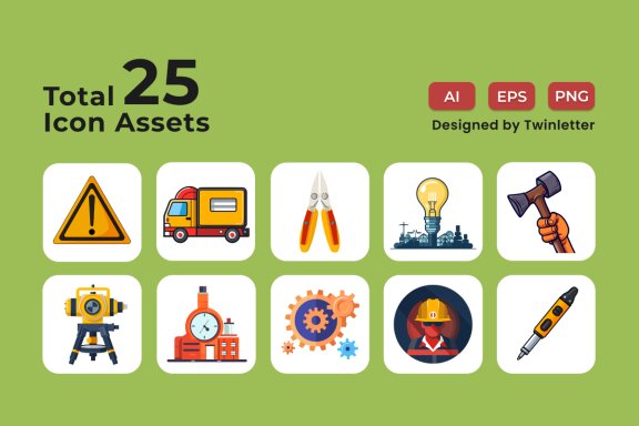 Labour Day 2D Icon Illustration Set Vol 4