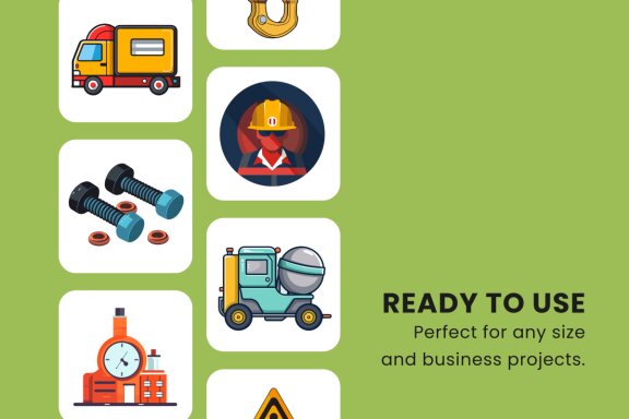 Labour Day 2D Icon Illustration Set Vol 4