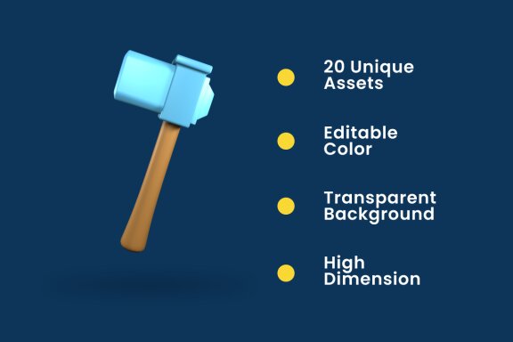 Labour Day 3D Icon Pack Vol 9