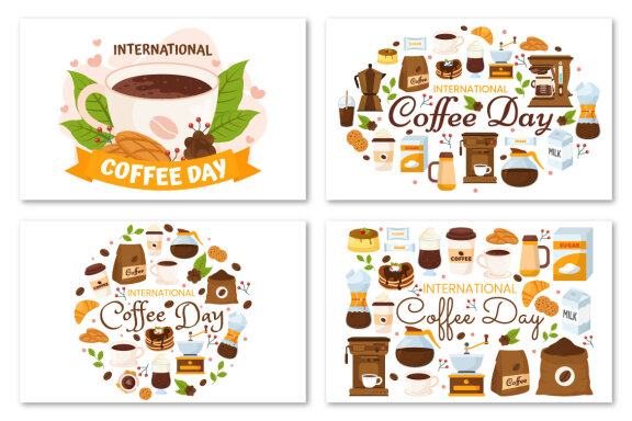 16 International Coffee Day Illustration