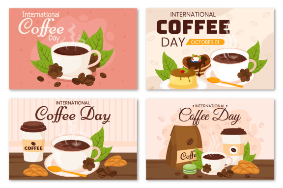 16 International Coffee Day Illustration