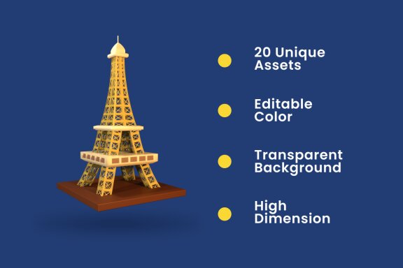 Tour and Travel 3D Icon Pack Vol 4