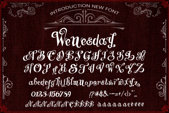 Wenesday Vintage Font