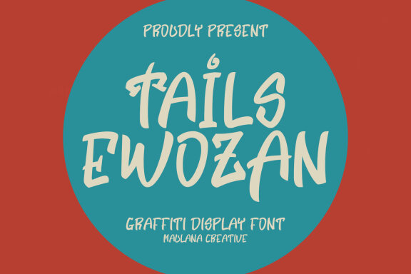 Tails Ewozan Graffiti Display Font